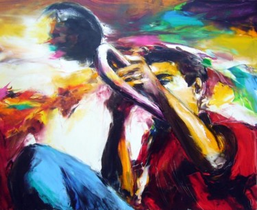 Painting titled "jazz assis" by Christian Vey, Original Artwork