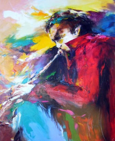 Peinture intitulée "jazz 2010" par Christian Vey, Œuvre d'art originale