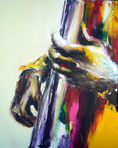 Painting titled "armée jazz basse" by Christian Vey, Original Artwork