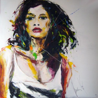 Peinture intitulée "Femme EXPO BENIN" par Christian Vey, Œuvre d'art originale