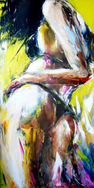 Painting titled "intimité" by Christian Vey, Original Artwork