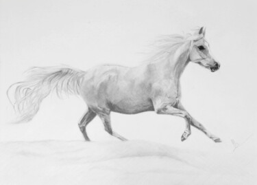 Dessin intitulée "Lovely" par Christina Diamond, Œuvre d'art originale, Graphite