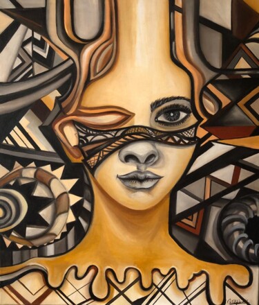 Pintura titulada "«Взгляд»" por Christina Kristovsky, Obra de arte original, Oleo Montado en Bastidor de camilla de madera