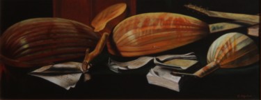 Peinture intitulée "Nature morte - Les…" par Christina Ugolini, Œuvre d'art originale, Huile