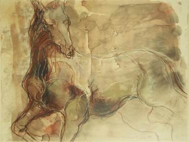 Malarstwo zatytułowany „terre” autorstwa Christinajagow Jagow, Oryginalna praca, Olej