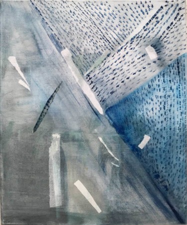 Картина под названием "440 Hertz" - Christine Jegaden, Подлинное произведение искусства, Акрил Установлен на Деревянная рама…