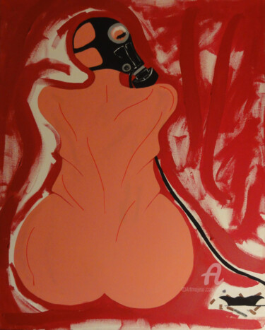 Картина под названием "L'excès 2/2" - Christine Barone, Подлинное произведение искусства, Акрил Установлен на Деревянная рам…
