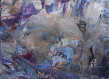 Peinture intitulée "Nacre 1" par Christine Barone, Œuvre d'art originale, Acrylique
