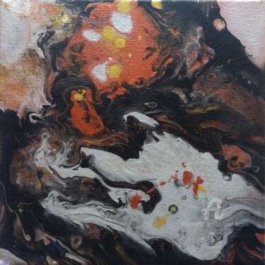 Pittura intitolato "Nacre 2" da Christine Barone, Opera d'arte originale, Acrilico