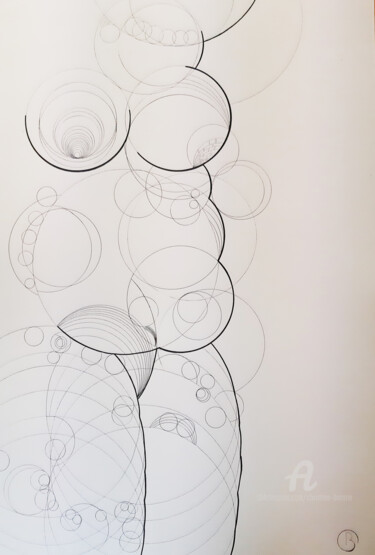 Desenho intitulada "N°3" por Christine Barone, Obras de arte originais, Canetac de aerossol