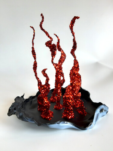 Sculpture titled "Structure 0.10" by Christine Barone, Original Artwork, Plastic