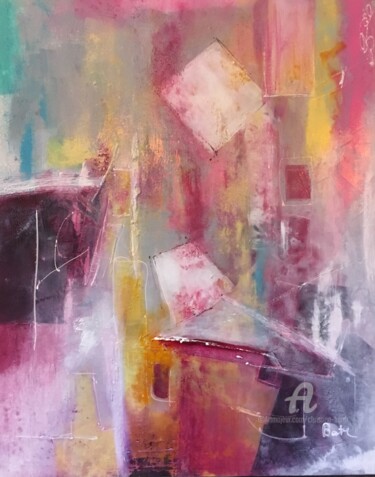 Картина под названием "Emotion" - Christine Barth Mroz, Подлинное произведение искусства, Акрил Установлен на Деревянная рам…