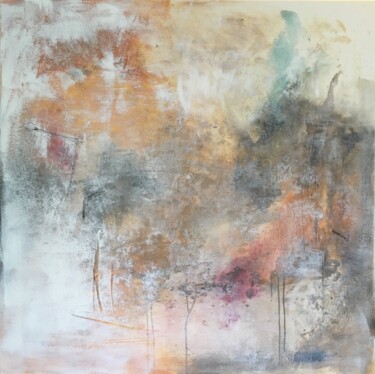 Peinture intitulée "Juillet Pastel" par Christine Barth Mroz, Œuvre d'art originale, Acrylique