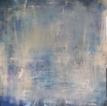 Pintura titulada "Reflets bleus" por Christine Barth Mroz, Obra de arte original, Acrílico Montado en Bastidor de camilla de…