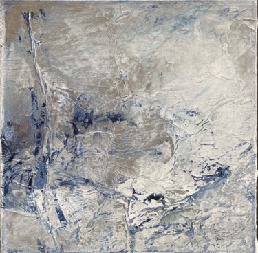 Картина под названием "Éclat d argent" - Christine Barth Mroz, Подлинное произведение искусства, Акрил Установлен на Деревян…