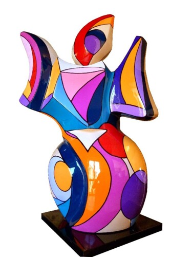 Sculpture titled "Rondeur" by Christine Bazantay, Original Artwork, Resin