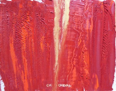 Peinture intitulée "Up and down" par Christine Cheval, Œuvre d'art originale, Huile