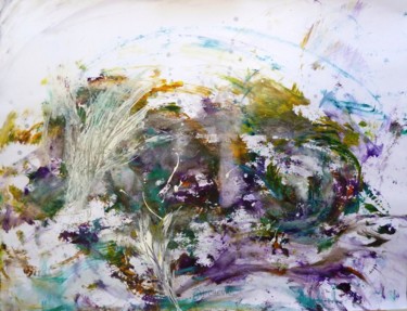 Peinture intitulée "Eclat de brume enne…" par Christine Cheval, Œuvre d'art originale, Acrylique