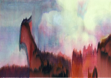 Pittura intitolato "Lama" da Christine Cheval, Opera d'arte originale, Altro