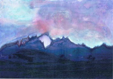 Pittura intitolato "Sommet" da Christine Cheval, Opera d'arte originale, Altro