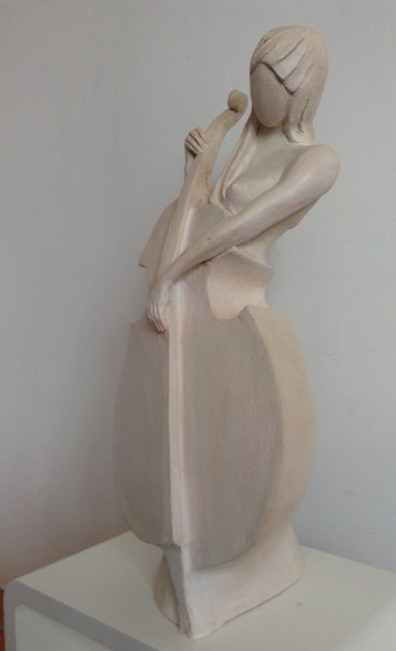 Sculpture titled "corps à cordes" by Christine Coscioli, Original Artwork, Terra cotta