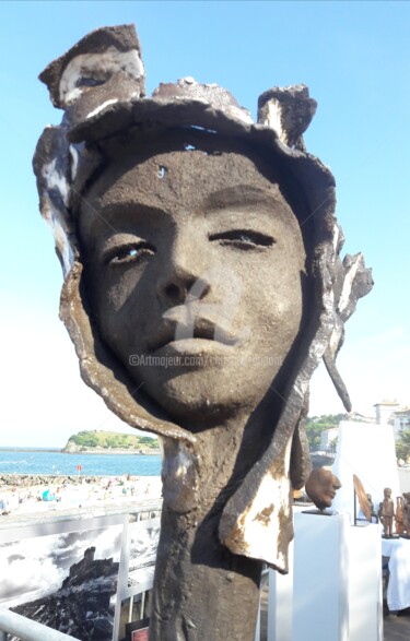 Escultura intitulada "écorce d'âme" por Christine Dupont, Obras de arte originais, Terracota