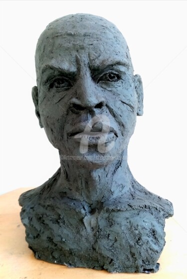 Skulptur mit dem Titel "l'esclave" von Christine Dupont, Original-Kunstwerk, Terra cotta