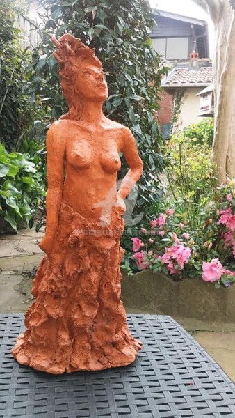 Sculpture titled "Pimprenelle" by Christine Dupont, Original Artwork, Ceramics