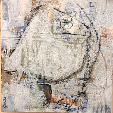 Peinture intitulée "Vogel" par Christine Goetti, Œuvre d'art originale, Acrylique Monté sur Carton