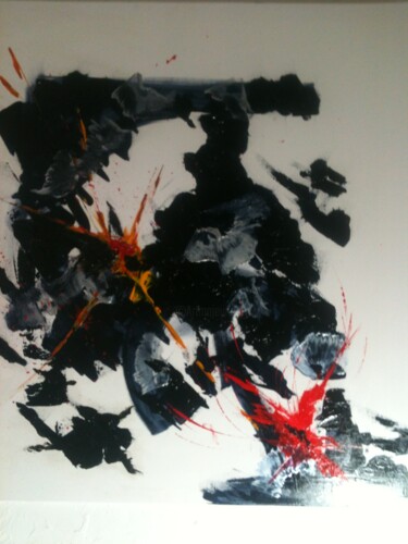 Painting titled "CHAOS" by Christine Goubon, Original Artwork, Acrylic