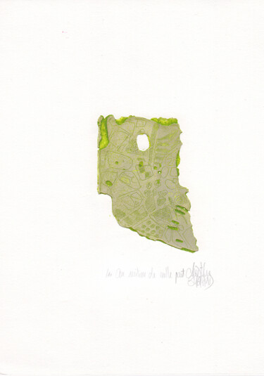 Estampas & grabados titulada "Au milieu de nulle…" por Christine Guichard, Obra de arte original, Aguafuerte