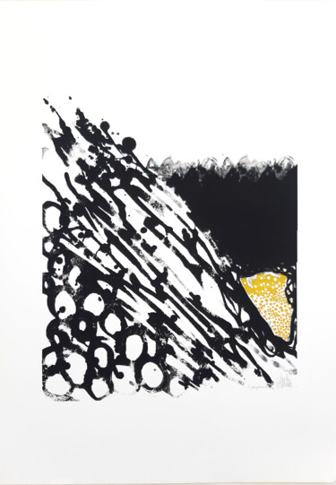 Incisioni, stampe intitolato "Papier peint mobile" da Christine Guichard, Opera d'arte originale, Serigrafia