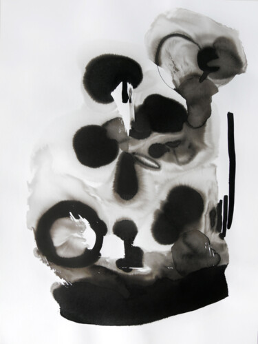 Картина под названием "Effervescence" - Christine Guichard, Подлинное произведение искусства, Чернила
