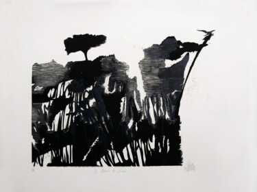 Отпечатки и Гравюры под названием "Le chemin de l'eau" - Christine Guichard, Подлинное произведение искусства, гравюра