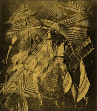 Printmaking titled "Chevalier Eso" by Christine Hamel, Original Artwork, Monotype