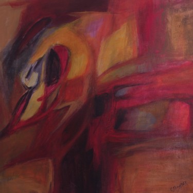 Peinture intitulée "Spiral intérieure" par Christine Jean-Guyader, Œuvre d'art originale, Acrylique