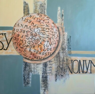 Painting titled "Synonym" by Christine Jost (Chijotrend Art), Original Artwork, Acrylic
