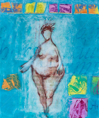 Pittura intitolato "femme.jpg" da Christine Jumelle, Opera d'arte originale