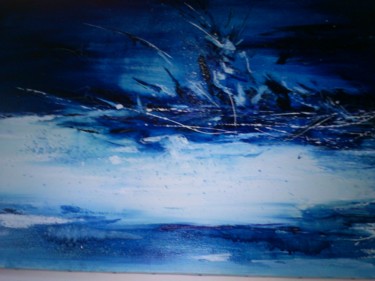 Painting titled "orage" by Chris, Original Artwork