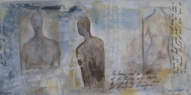 Painting titled "apparitions  inspir…" by Christine Leger, Original Artwork, Acrylic