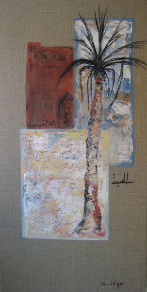 Painting titled "marrakech" by Christine Leger, Original Artwork, Acrylic