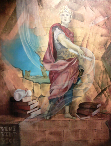 Painting titled ""Ave Cesar."" by Christine Mamet, Original Artwork