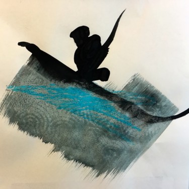 Peinture intitulée "Le danseur" par Christine Membrez, Œuvre d'art originale, Acrylique