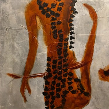 Peinture intitulée "entre mes bras" par Christine Membrez, Œuvre d'art originale, Acrylique Monté sur Châssis en bois