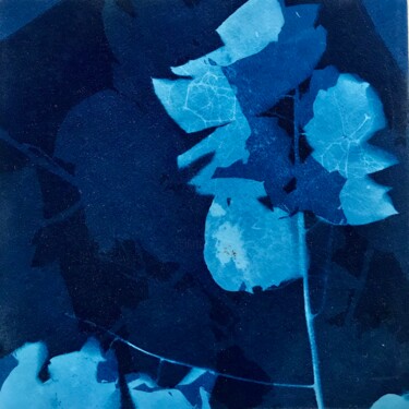 Painting titled "Cyanotype_3_23" by Christine Membrez, Original Artwork, Acrylic