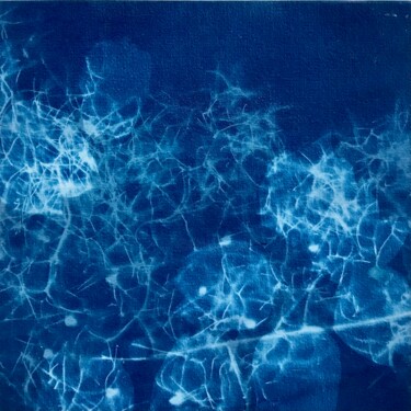 Painting titled "Cyanotype_4_23" by Christine Membrez, Original Artwork, Acrylic