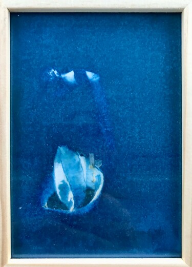 Painting titled "Cyanotype_9_23" by Christine Membrez, Original Artwork, Acrylic