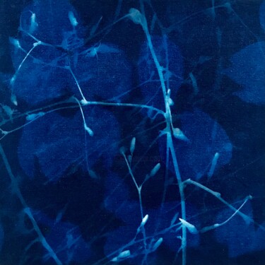 Painting titled "Cyanotype_6_23" by Christine Membrez, Original Artwork, Acrylic