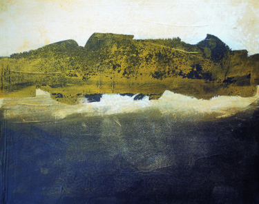 「Lac de montagne 50x…」というタイトルの絵画 Christine Membrezによって, オリジナルのアートワーク