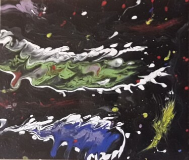 Pintura titulada "Explosion de couleu…" por Christine Ranchoux Soleillant, Obra de arte original, Acrílico